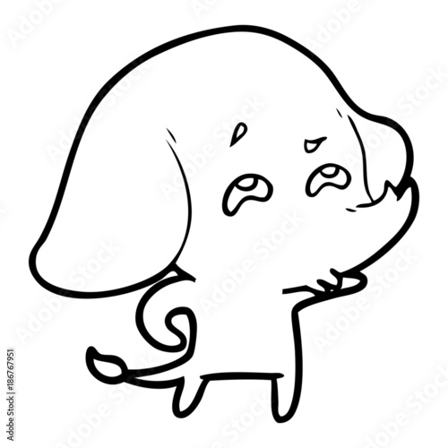 cartoon elephant remembering