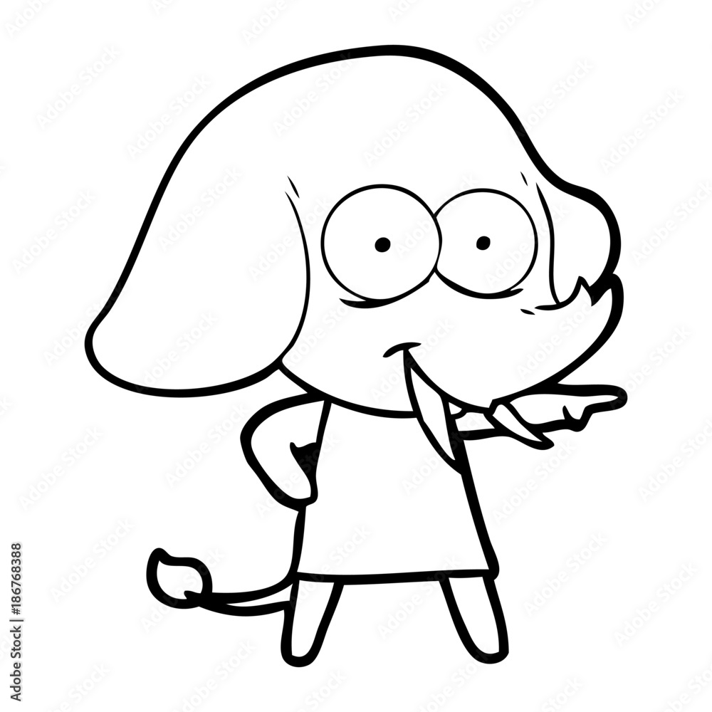 happy cartoon elephant happy cartoon elephant