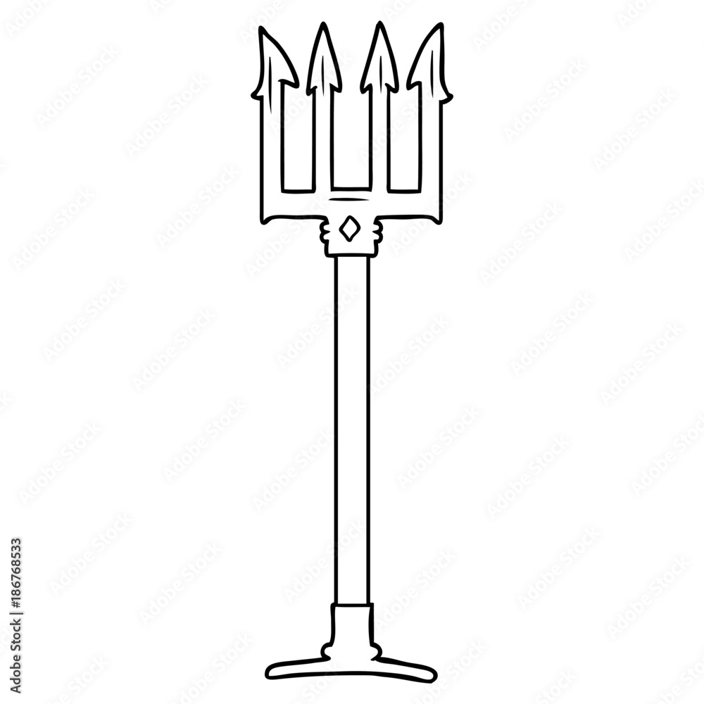 cartoon trident cartoon trident