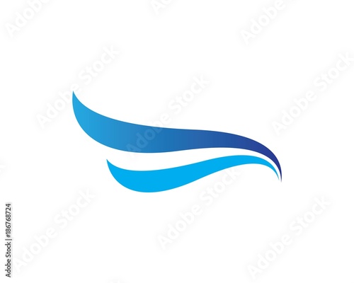 Water Wave symbol and icon Logo Template