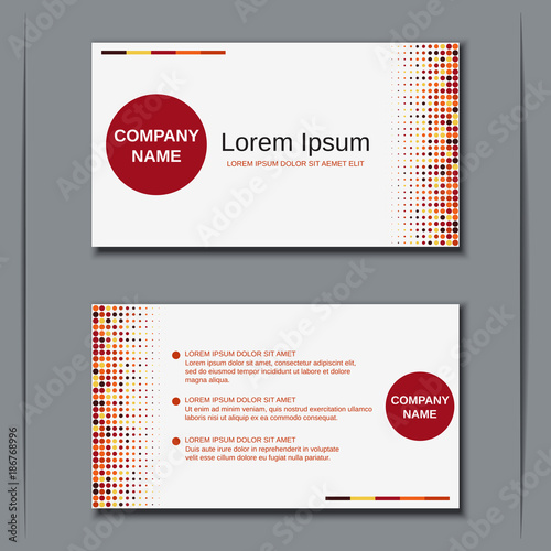 Business visiting card vector design template