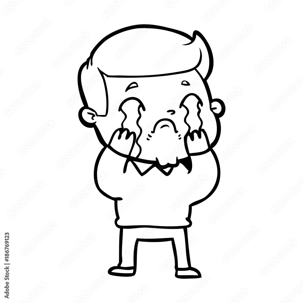 cartoon man crying cartoon man crying