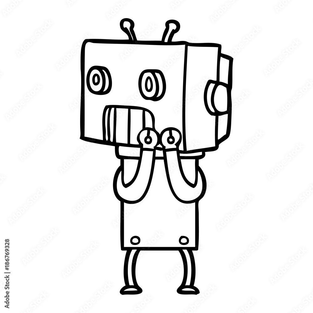 cartoon robot cartoon robot