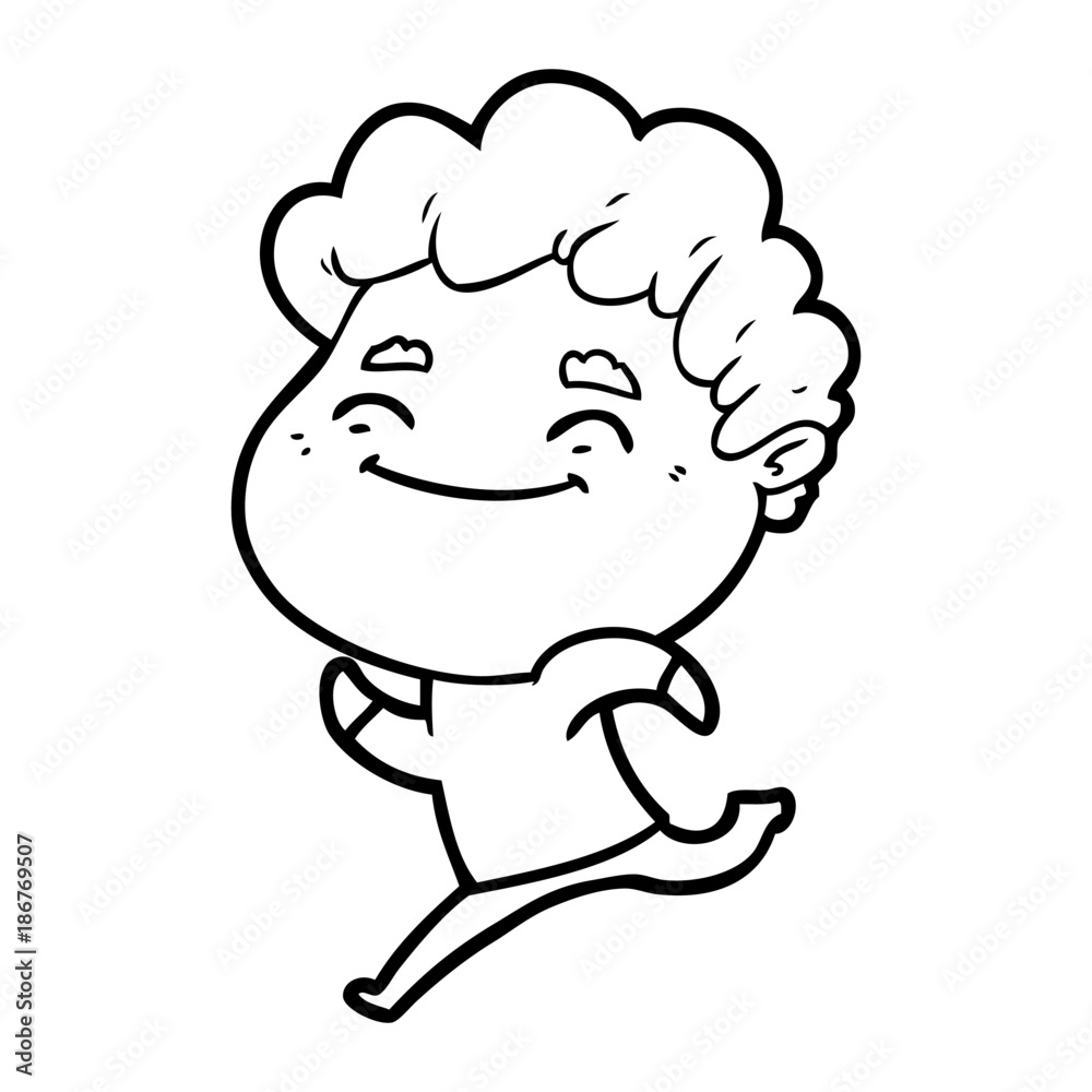 cartoon friendly man cartoon friendly man