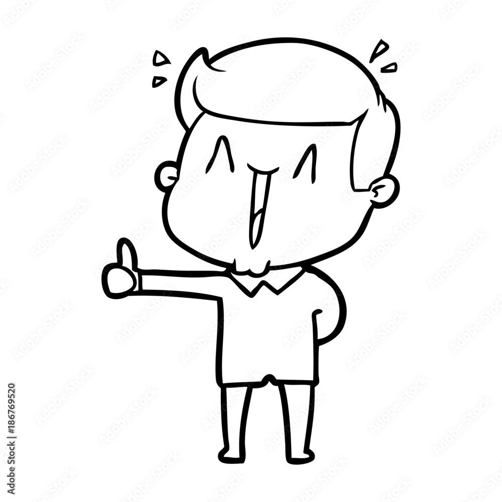 cartoon happy man cartoon happy man