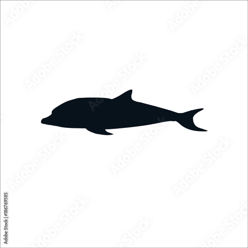 Dolphin icon. Vector Illustration