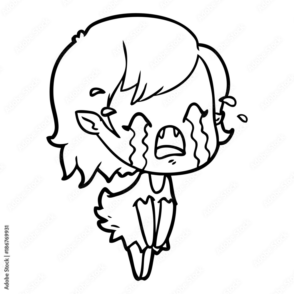 cartoon crying vampire girl cartoon crying vampire girl