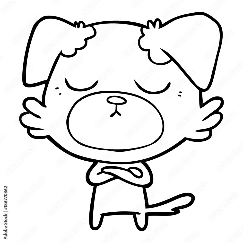 cute cartoon dog