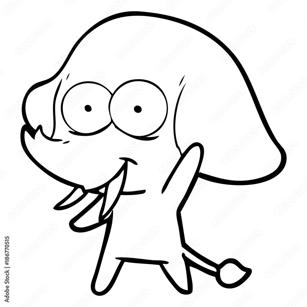 happy cartoon elephant happy cartoon elephant