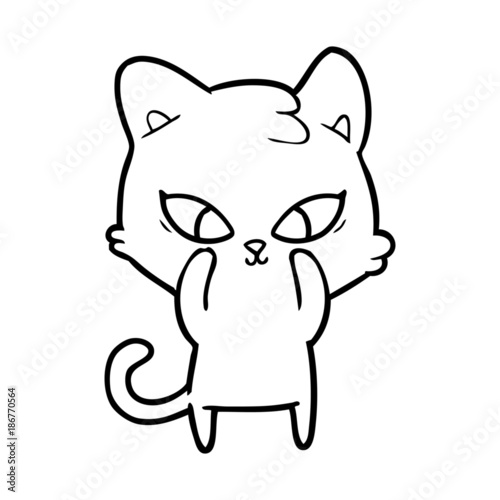cute cartoon cat
