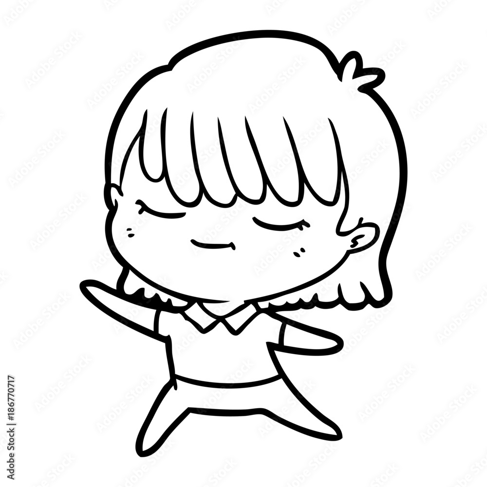 Obraz premium cartoon woman