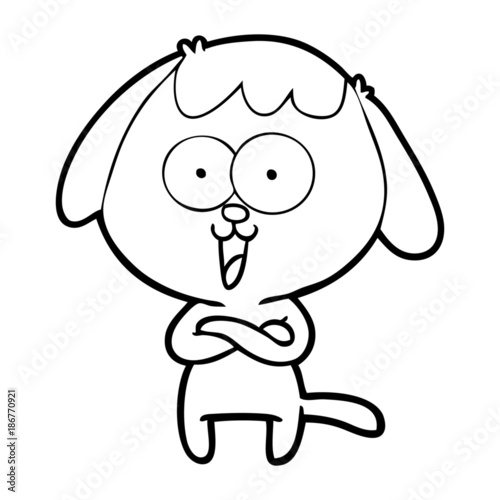 cute cartoon dog