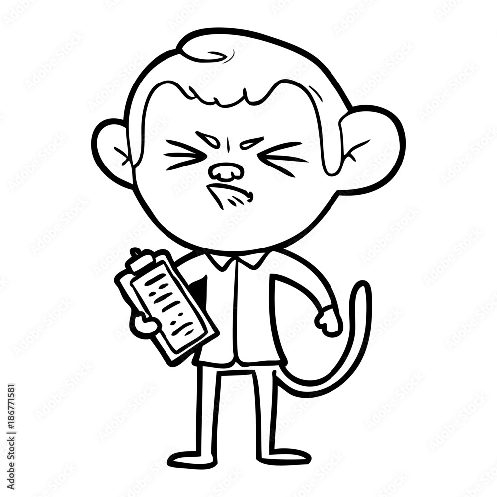 cartoon annoyed monkey cartoon annoyed monkey