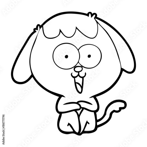 cute cartoon dog