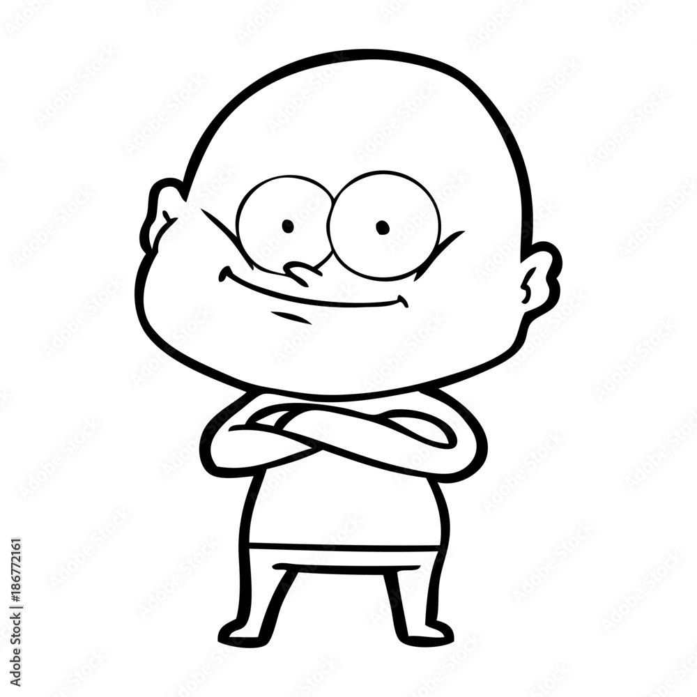 cartoon bald man staring cartoon bald man staring