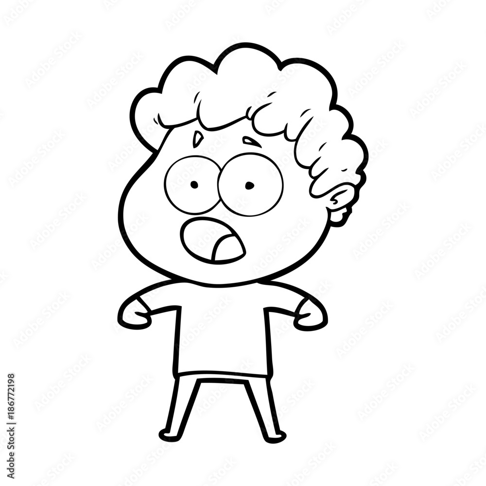 cartoon man gasping in surprise cartoon man gasping in surprise