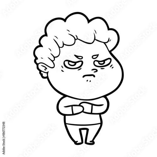cartoon angry man © lineartestpilot