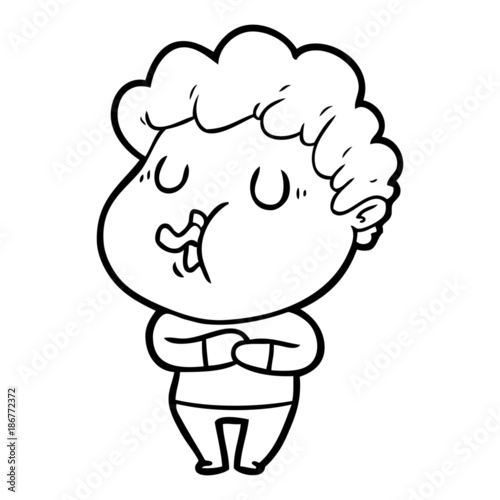 cartoon man singing