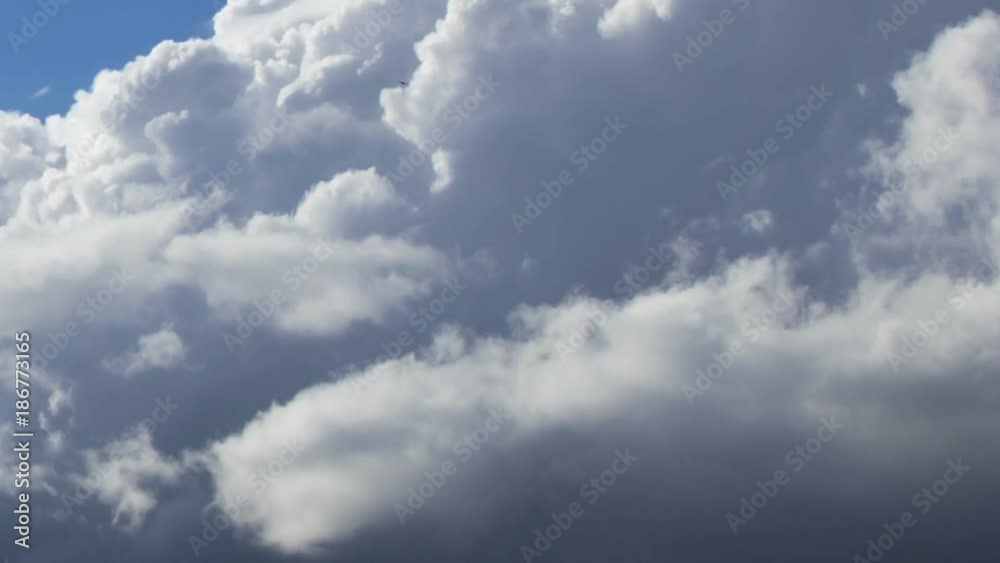 Rain clouds, a dramatic sky, time-lapse.
