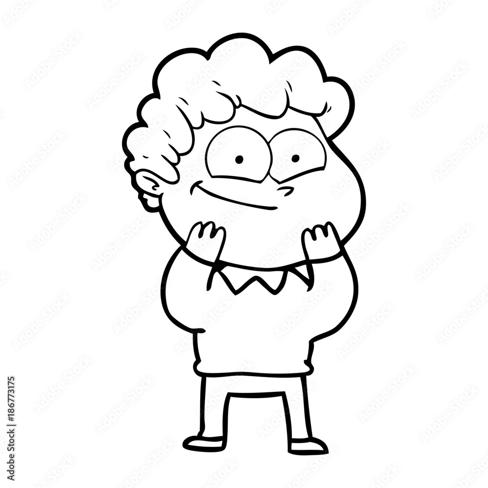 cartoon happy man cartoon happy man