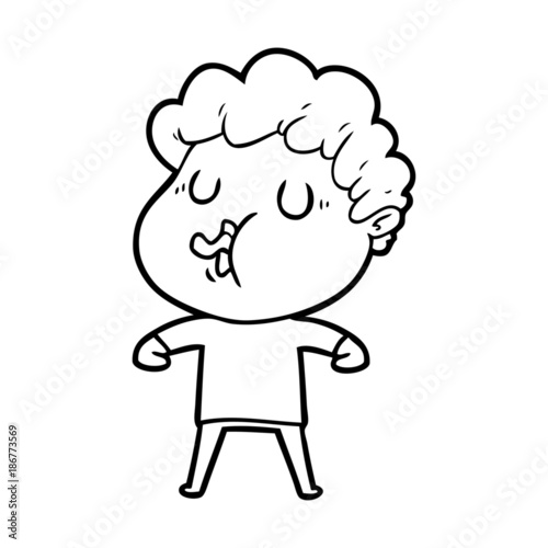 cartoon man singing