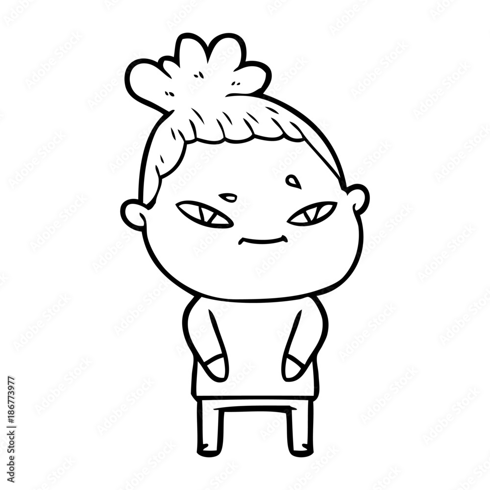 cartoon woman cartoon woman