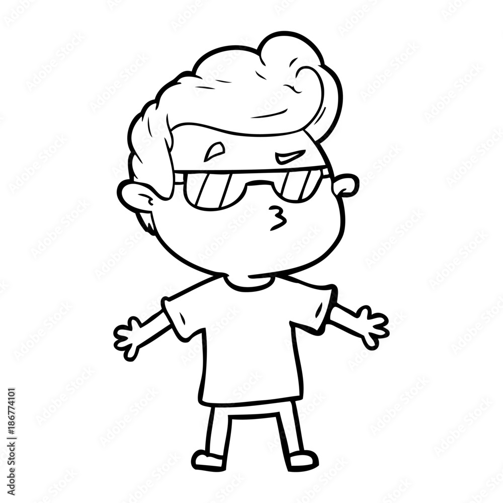 cartoon cool guy cartoon cool guy