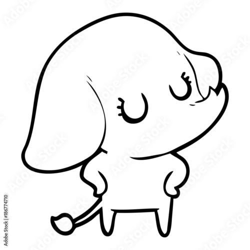 cute cartoon elephant