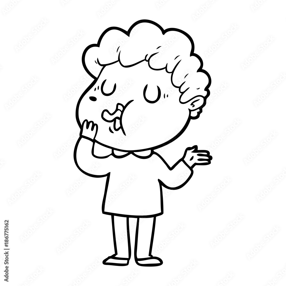 cartoon man singing cartoon man singing