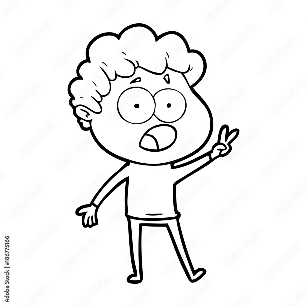 cartoon man gasping in surprise cartoon man gasping in surprise