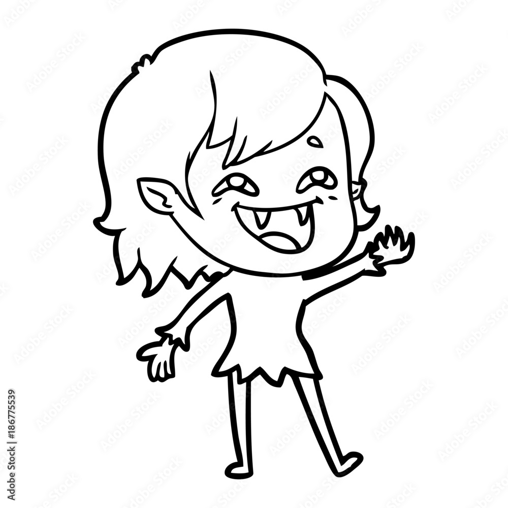 cartoon laughing vampire girl cartoon laughing vampire girl