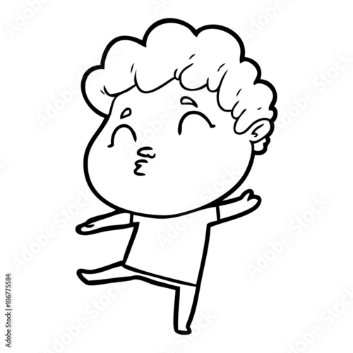 cartoon man pouting
