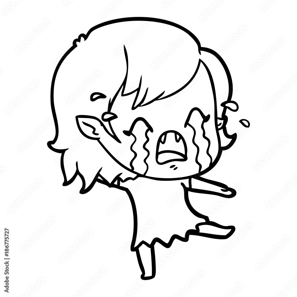 cartoon crying vampire girl cartoon crying vampire girl