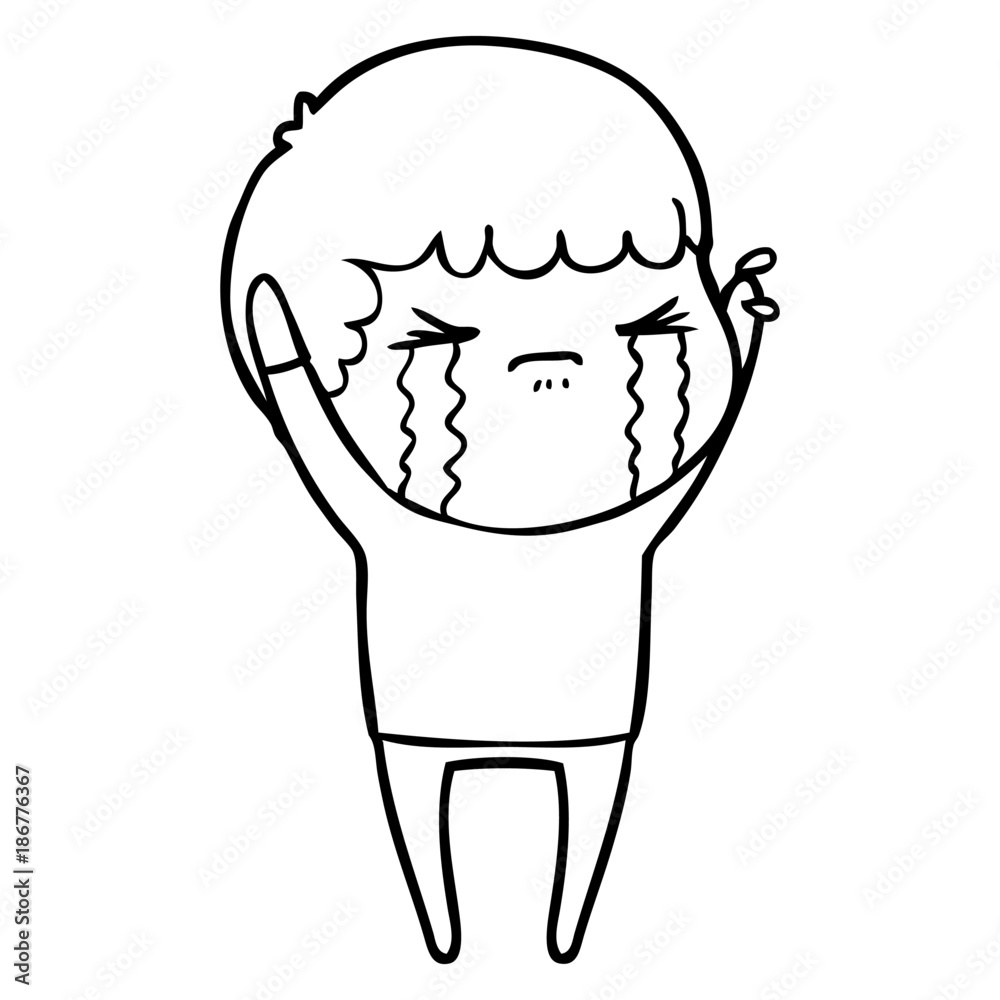 cartoon man crying cartoon man crying