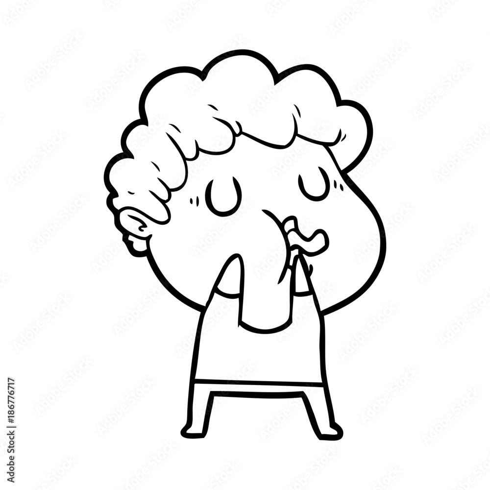 cartoon man pulling face cartoon man pulling face