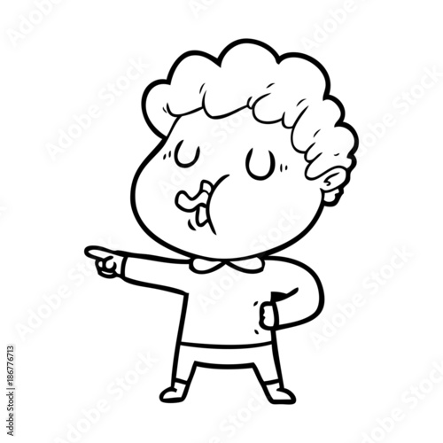 cartoon man singing