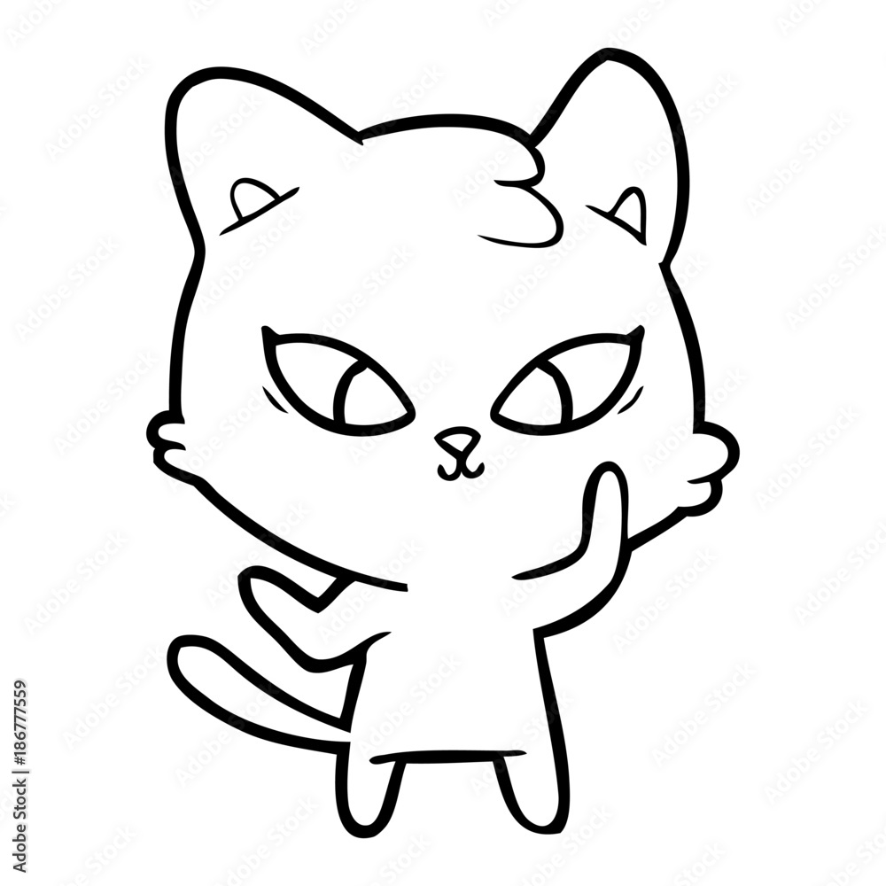 cute cartoon cat