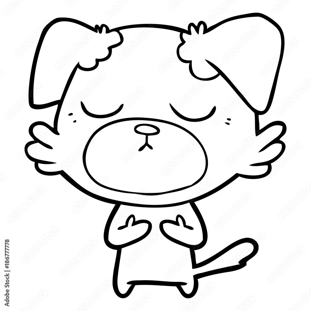 cute cartoon dog