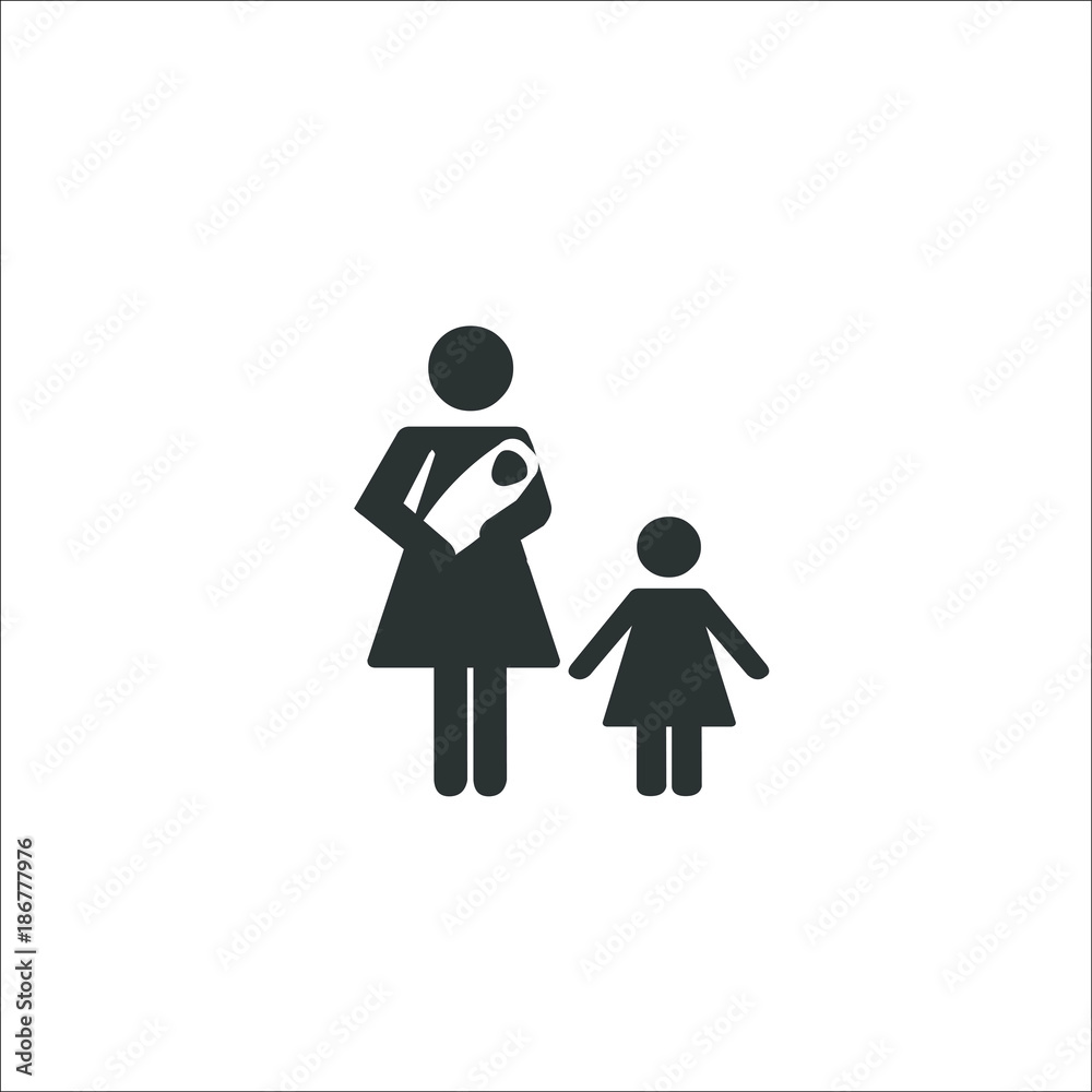 women with baby and daughter women with baby and daughter