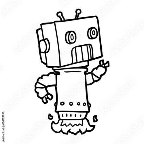 cartoon robot