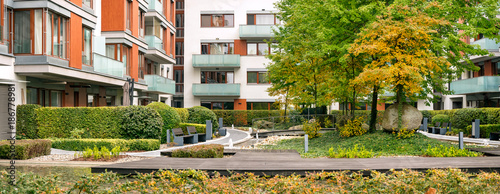 Modern Residential Housing, Urban Living with Shared Garden, Beautiful Greenery, ZEN