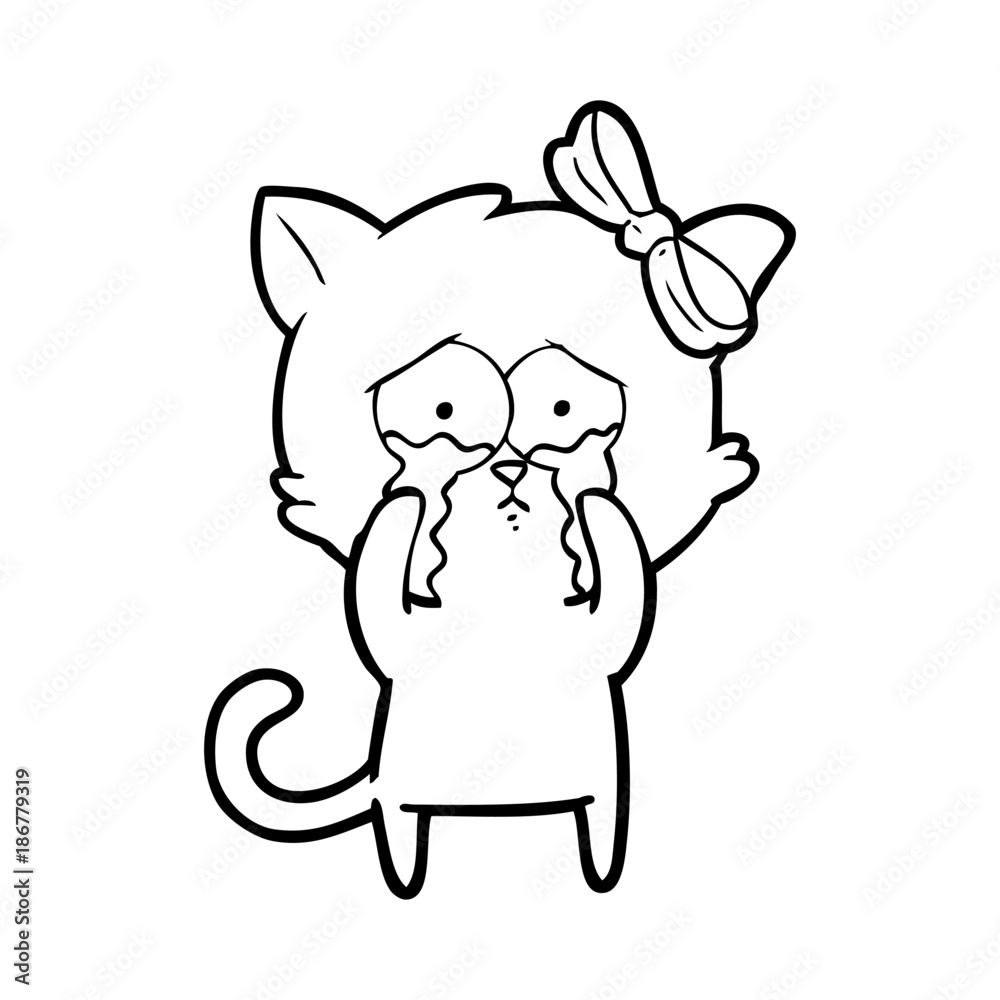 Obraz premium cartoon cat