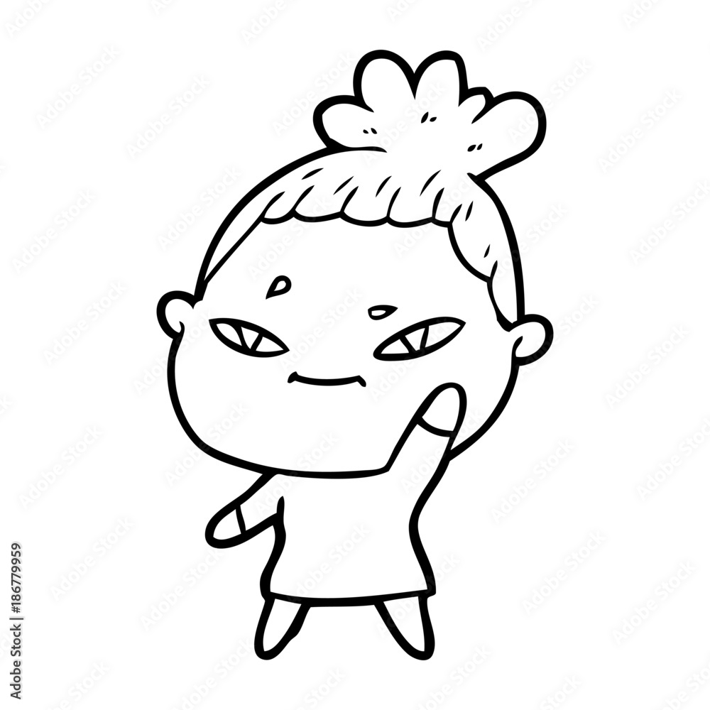 cartoon woman cartoon woman