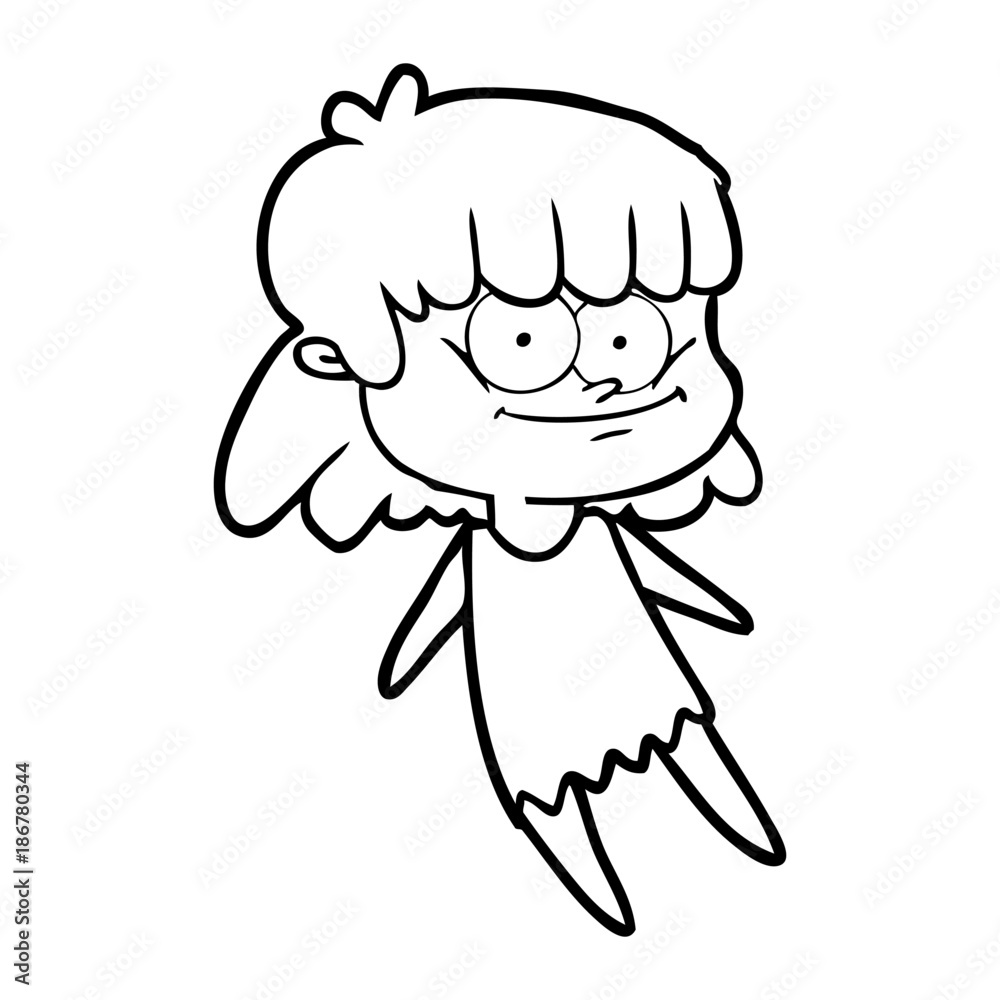 cartoon smiling woman cartoon smiling woman
