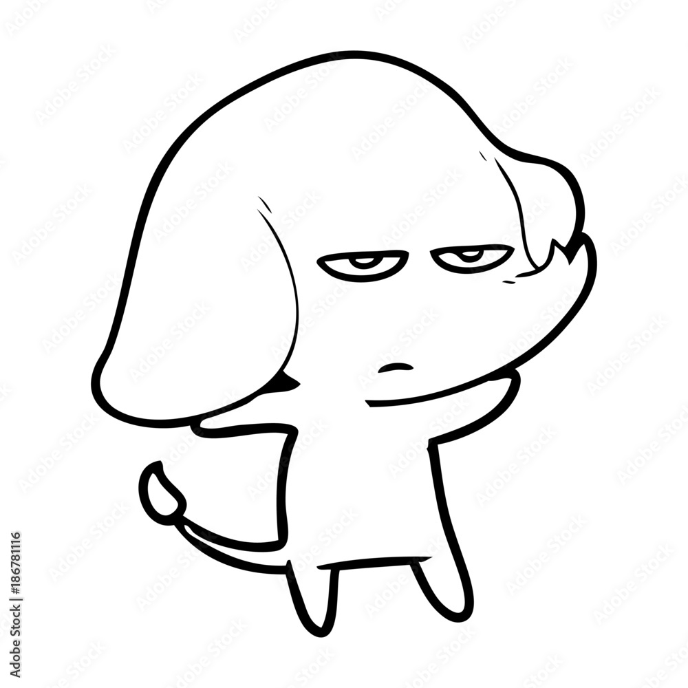 annoyed cartoon elephant annoyed cartoon elephant