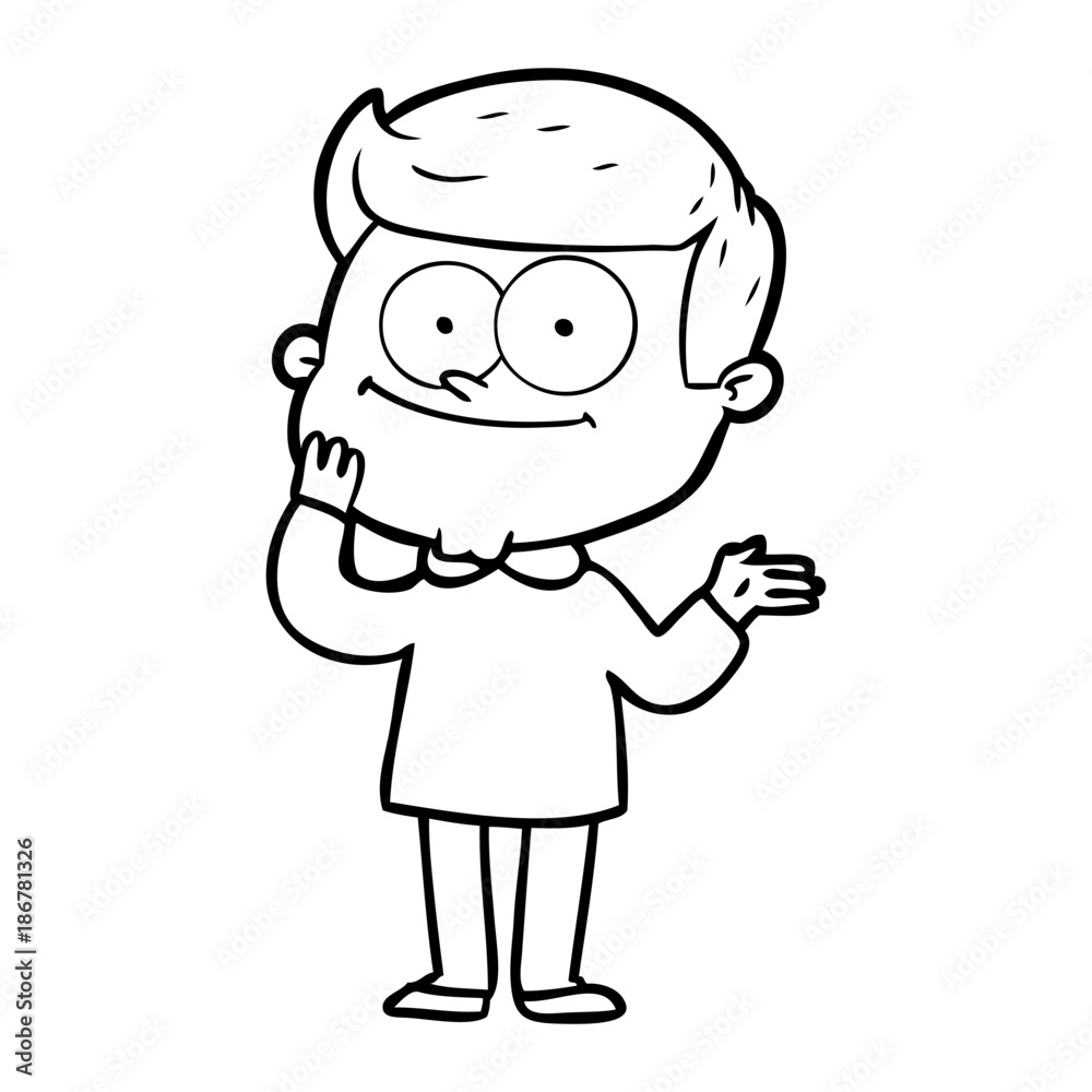 cartoon happy man cartoon happy man
