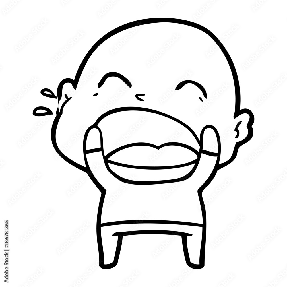cartoon shouting bald man cartoon shouting bald man