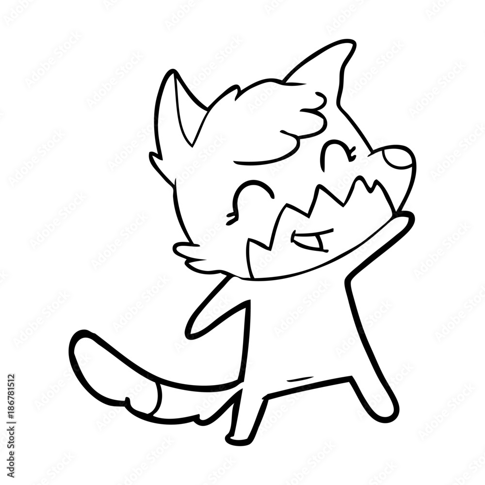 happy cartoon fox happy cartoon fox