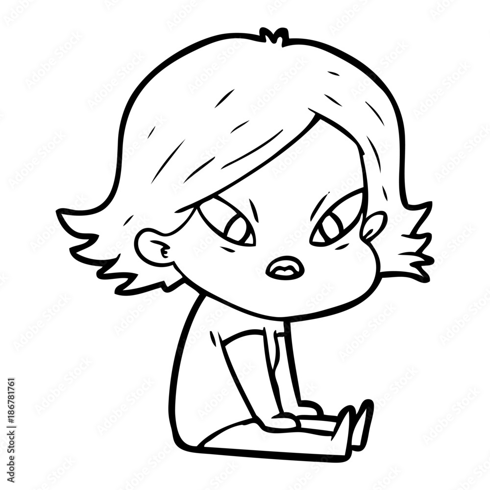 cartoon stressed woman cartoon stressed woman