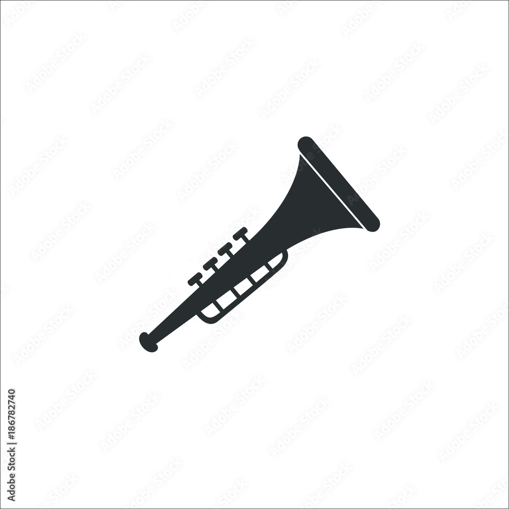 Trumpet icon. Illustration Trumpet icon. Illustration